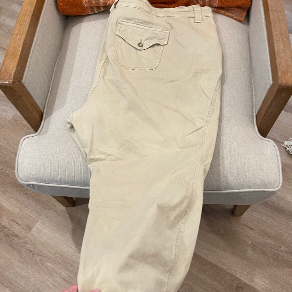 Torrid light khaki crop pants. Size 30